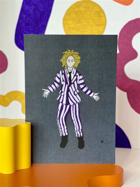 Beetlejuice A4 Print By Peanut Stitch The Warren