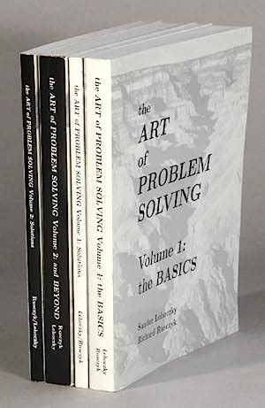 The Art Of Problem Solving By Lehoczky Sandor Richard Rusczyk