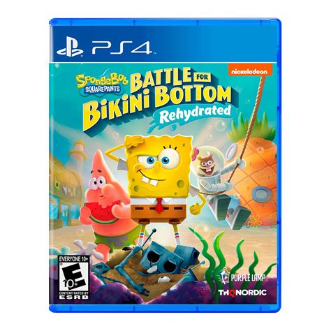 SpongeBob SquarePants Battle For Bikini Bottom Rehydrated Playstation 4 Latam Game Center SAC