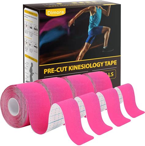 Dimora Kinesiology Tape 4 rollos de cinta atlética de algodón