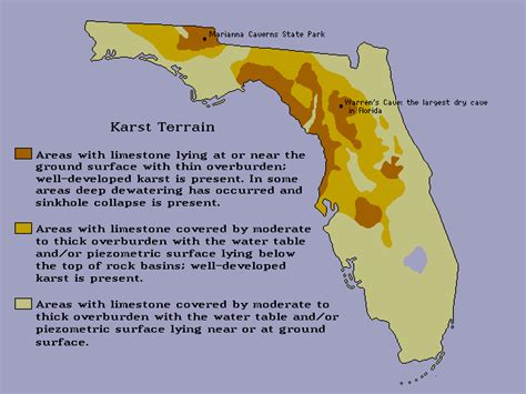 Karst Map of Florida - The Florida Speleological Society