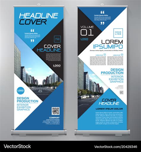 Business Roll Up Standee Design Banner Template Stock Vector C