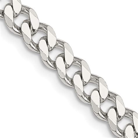 Solid Sterling Silver Curb Chains ASIMI Silver Jewelry