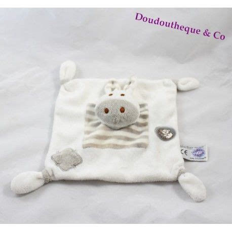 Doudou Plat Z Bre Mgm Dodo D Amour Gris Blanc Ray Cm