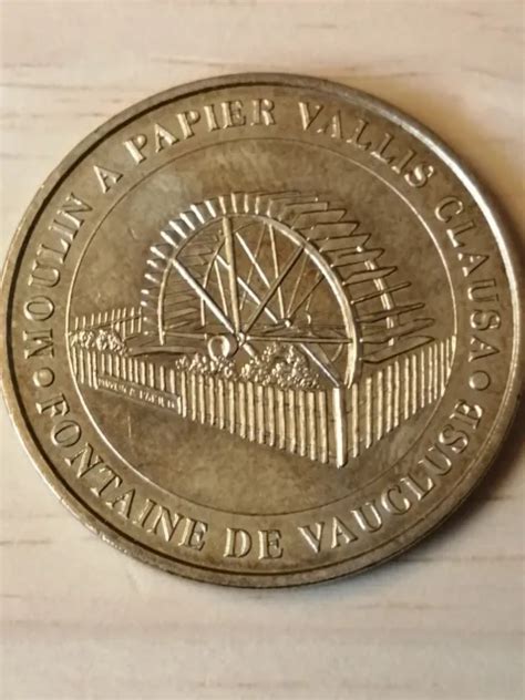 MÉDAILLE SOUVENIR MDP monnaie de Paris Moulin à Papier Vallis Clausa