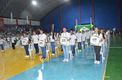 Estudantes atletas de 49 municípios goianos estão participando dos