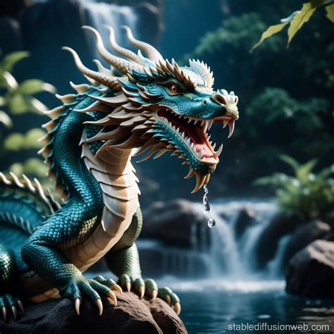 Ryujin The Wise Water Dragon God Stable Diffusion Online