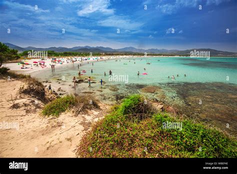 Budoni beach on Sardinia island, Sardinia, Italy, Europe Stock Photo - Alamy