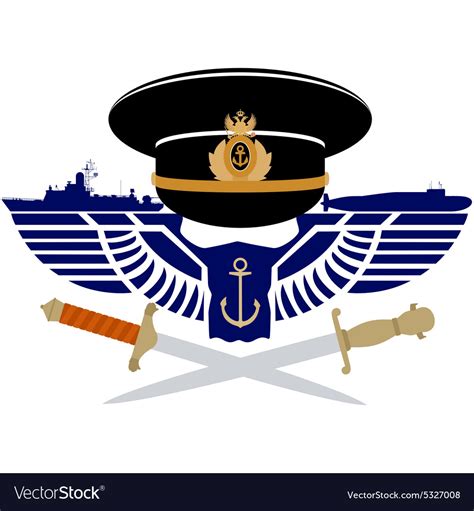 Icon of the russian navy Royalty Free Vector Image