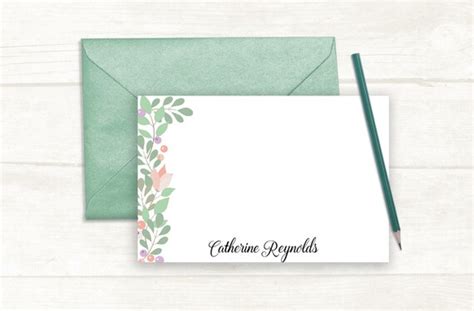 Personalized Note Card Note Cards Custom Notecard Etsy