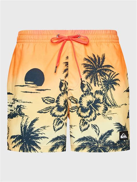 Quiksilver Badeshorts Eqyjv Orange Regular Fit Modivo At