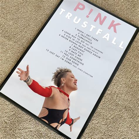 Pink Trustfall Album Poster Pnk 2023 Poster Etsy Australia