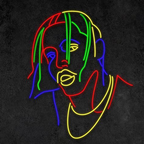 Travis Scott Neon Sign Light It Up Neon Travis Scott Neon Signs