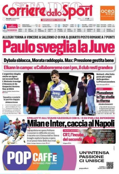 Il Corsport In Prima Pagina Milan E Inter Caccia Al Napoli