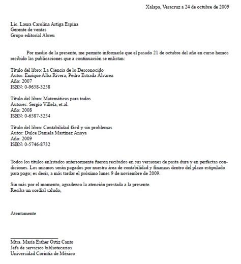 Carta De Recibido Ejemplos Y Formatos Word Pdf