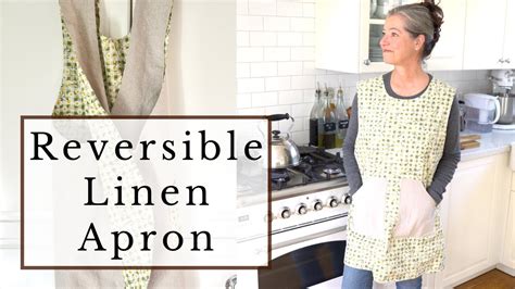 How To Sew A Reversible Apron Full Tutorial Youtube