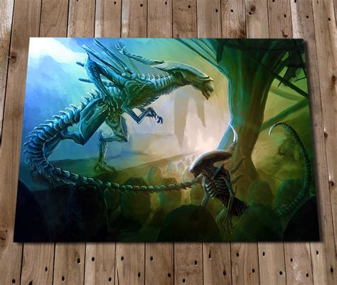 XENOMORPH Wall Art Alien Movie Painting Print - Etsy