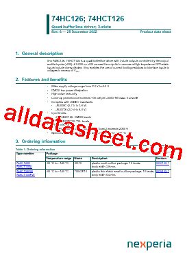 Hct D Datasheet Pdf Nexperia B V All Rights Reserved