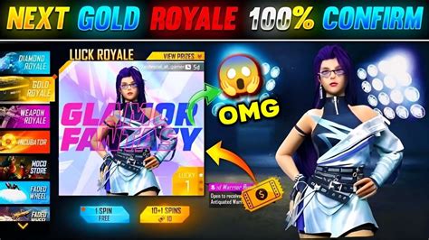 Free Fire New Gold Royale Bundle I Got New Gold Royale Fantasia