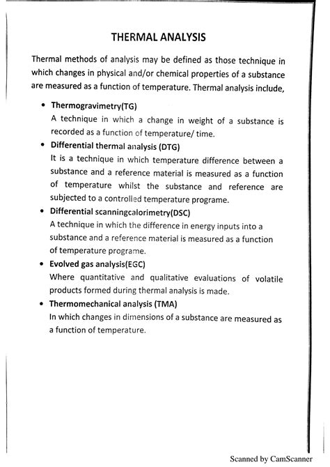 Solution Thermal Analysis Studypool