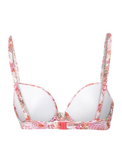 Esprit Bikini Oberteil Mit Wattierten Cups Und B Geln Pink Online Kaufen