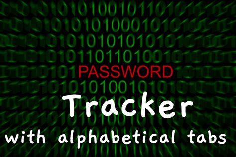 Password Tracker With Alphabetical Tabs Graphic By Topstorepro