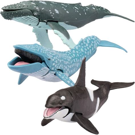 Jp Whale Orca Figures Ocean Animal Toy Playset 3 Piece