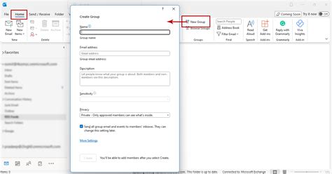 How To Open Or Create Office 365 Group In Outlook 2019