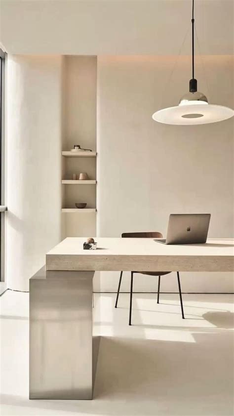 Minimalist Office room ideas. | Home interior design, Minimalism interior, Home office design