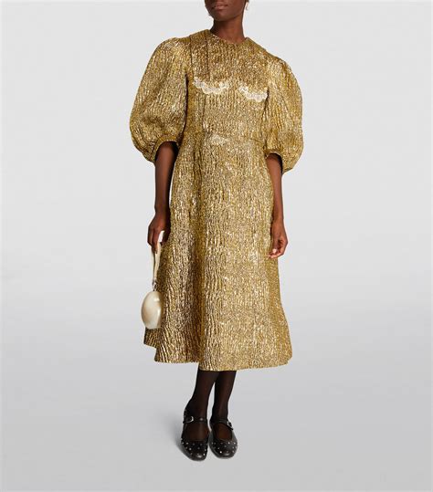 Womens Simone Rocha Multi Puff Sleeve Midi Dress Harrods Uk