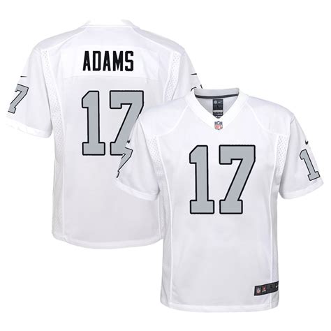 Davante Adams 17 Las Vegas Raiders Alternate Game Youth Jersey - White ...