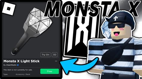 FREE ACCESSORIES How To Get MONSTA X LIGHT STICK BACKPACK Roblox