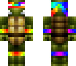 Rainbow Ninja Turtle 2 | Minecraft Skin