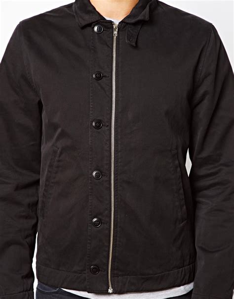 Lyst Universal Works Ymc Cotton Twill Jacket In Black For Men