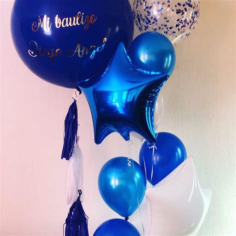 Set De Globos Gigantes Azules Globos De Helio A Domicilio