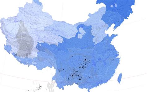 Répartition des grottes de Chine sur les bassins hydrographiques