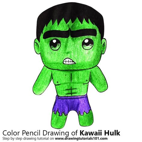 Hulk Drawing In Pencil Color