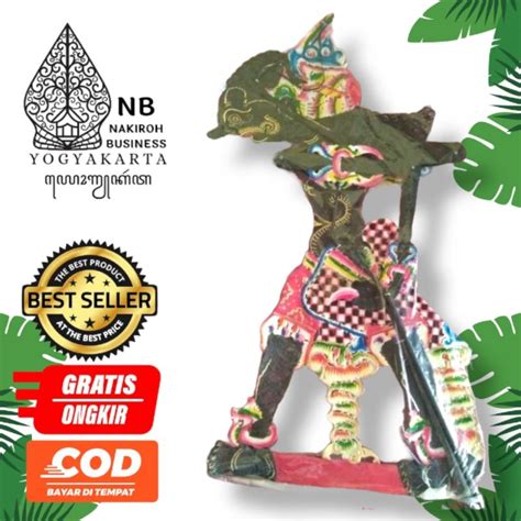 Jual Wayang Kulit Bratasena Brotoseno Hitam Kualitas Biasa Ukuran