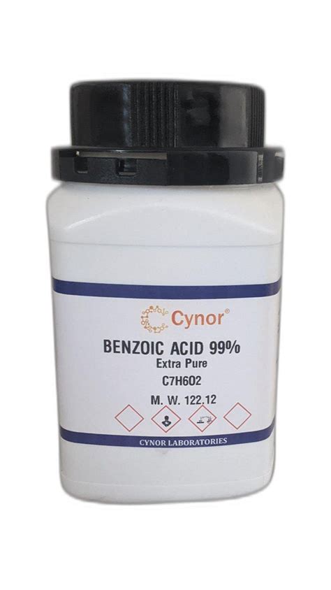 BENZOIC ACID 99 Extra Pure 500 Gm Packaging Type Bottle At Rs 900