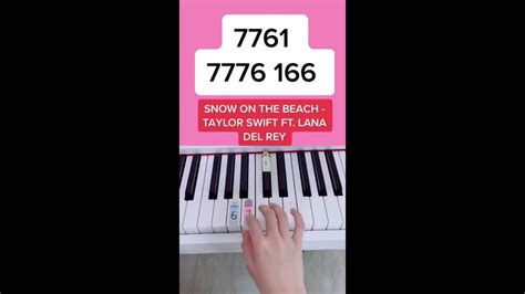 Snow On The Beach Taylor Swift Ft Lana Del Rey Piano Tutorial