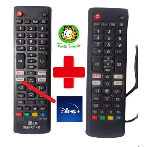 Control Remoto Lg Smart Con Tecla Disney Funda Negra Universal