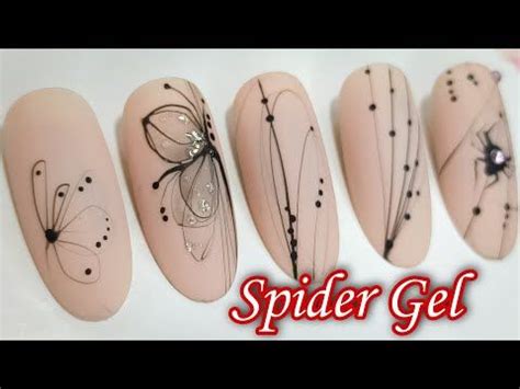 Gorgeous Spider Gel Nail Design