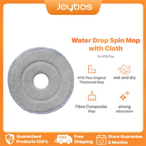 Joybos Self Wash Spin Mop M White Spinner Flat Rotating Cleaner