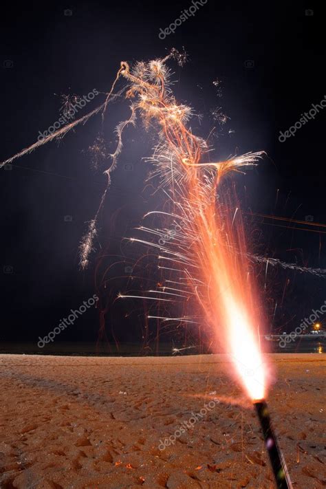 Roman Candle Fireworks Stock Photo By Dsmsoft 11037130