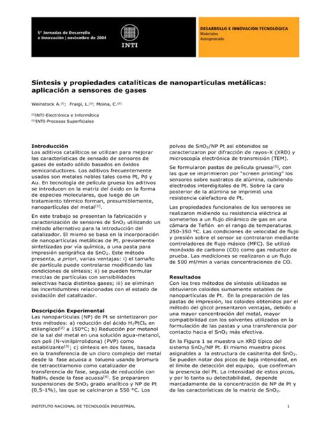 S Ntesis Y Propiedades Catal Ticas De Nanopart Culas Met Licas