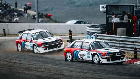 A Fire Engulfed Both All Electric Lancia Delta World Rx Cars