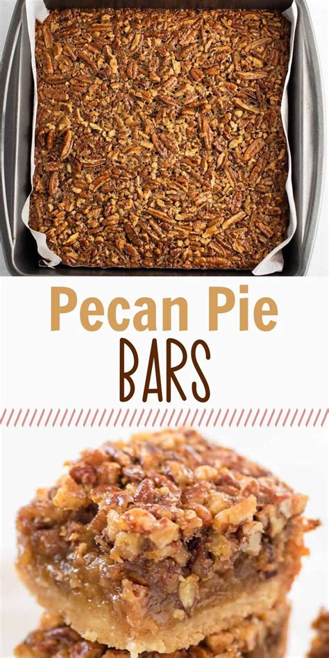 Pecan Pie Bars Without Corn Syrup Pecan Pie Bars Pecan Pie Bars