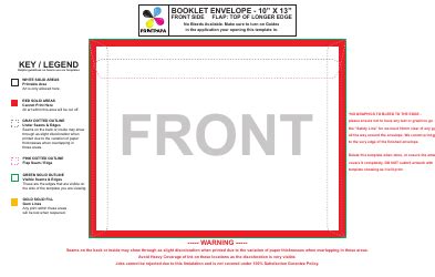 6" X 9" Booklet Envelope Template - Front Download Printable PDF ...