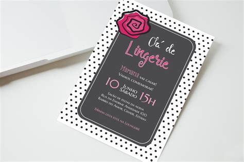 Convite Digital Ch De Lingerie No Elo Nat Lia Zoccal D
