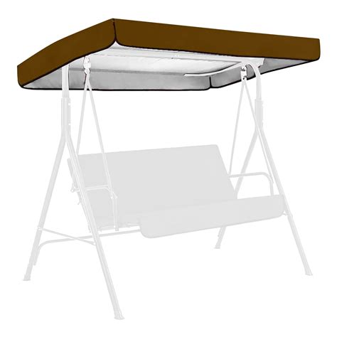 Outdoor Swing Cover Sun Shade Lightweight 190T Polyester Silver Coating